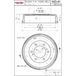 Order Tambour de frein arrière by ULTRA - NID41 For Your Vehicle