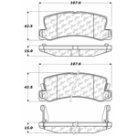 Order Plaquette arrière en céramique by CENTRIC PARTS - 103.03250 For Your Vehicle