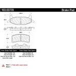 Order Rear Ceramic Pads by CENTRIC PARTS - 103.03770 For Your Vehicle