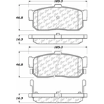 Order Rear Ceramic Pads by CENTRIC PARTS - 103.05400 For Your Vehicle