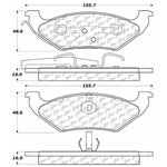 Order Rear Ceramic Pads by CENTRIC PARTS - 103.06620 For Your Vehicle