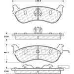 Order Rear Ceramic Pads by CENTRIC PARTS - 103.06900 For Your Vehicle