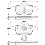 Order Plaquette arrière en céramique by CENTRIC PARTS - 103.07950 For Your Vehicle