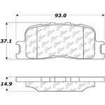 Order Rear Ceramic Pads by CENTRIC PARTS - 103.08850 For Your Vehicle