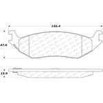 Order CENTRIC PARTS - 103.08980 - Rear Ceramic Pads For Your Vehicle