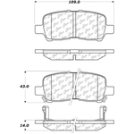 Order Rear Ceramic Pads by CENTRIC PARTS - 103.09990 For Your Vehicle