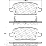 Order Plaquette arrière en céramique by CENTRIC PARTS - 103.10930 For Your Vehicle