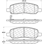 Order Rear Ceramic Pads by CENTRIC PARTS - 103.11720 For Your Vehicle