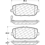 Order Rear Ceramic Pads by CENTRIC PARTS - 103.11800 For Your Vehicle