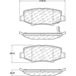 Order Rear Ceramic Pads by CENTRIC PARTS - 103.12740 For Your Vehicle