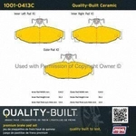 Order Plaquette arrière en céramique by QUALITY-BUILT - 1001-0413C For Your Vehicle