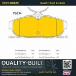 Order Plaquette arrière en céramique by QUALITY-BUILT - 1001-1082C For Your Vehicle