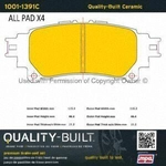 Order Rear Ceramic Pads by QUALITY-BUILT - 1001-1391C For Your Vehicle