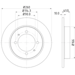 Order HELLA PAGID - 355105472 - Disc Brake Rotor For Your Vehicle