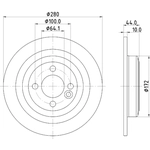 Order HELLA PAGID - 355122971 - Disc Brake Rotor (Pack of 2) For Your Vehicle