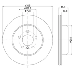 Order HELLA PAGID - 355132831 - Disc Brake Rotor For Your Vehicle