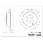 Order Rotor de frein à disque arrière by ULTRA - NI4001 For Your Vehicle