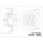 Order Rear Disc Brake Rotor by ULTRA - SU797 For Your Vehicle