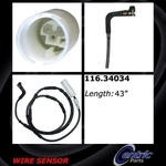 Order Fil de capteur de plaquette de disque arrière by CENTRIC PARTS - 116.34034 For Your Vehicle