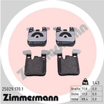 Order ZIMMERMANN - 25029.170.1 - Disc Brake Pad Set For Your Vehicle