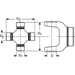 Order Rear Joint by DANA SPICER - 15-155X For Your Vehicle