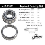 Order Rear Outer Bearing Set by CENTRIC PARTS - 410.91001 For Your Vehicle
