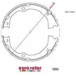 Order Rear Parking Brake Shoes by EUROROTOR - 1051 For Your Vehicle