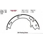 Order Patins de frein de stationnement arrière by EUROROTOR - 863 For Your Vehicle