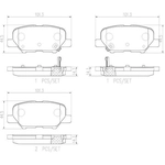 Order Rear Premium Ceramic Pads by BREMBO - P61111N For Your Vehicle