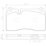 Order Plaquettes de frein arrière en céramique qualité supérieur by BREMBO - P85110N For Your Vehicle