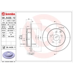 Order Rear Premium Rotor by BREMBO - 08.A429.11 (1 Qty) For Your Vehicle