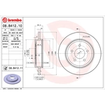 Order Rear Premium Rotor by BREMBO - 08.B412.11 (1 Qty) For Your Vehicle