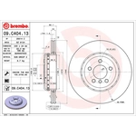 Order Rear Premium Rotor by BREMBO - 09.C404.13 (1 Qty) For Your Vehicle