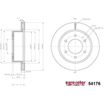 Order EUROROTOR - 54176 - Rear Premium Rotor For Your Vehicle