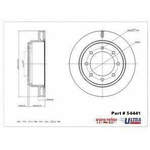 Order Disque de frein arrière de qualité supérieur by EUROROTOR - 54441 For Your Vehicle