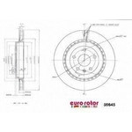 Order Disque de frein arrière de qualité supérieur by EUROROTOR - 55645 For Your Vehicle