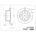 Order Disque de frein arrière de qualité supérieur by EUROROTOR - 55802 For Your Vehicle