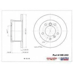 Order Rear Premium Rotor by EUROROTOR - ME202 For Your Vehicle