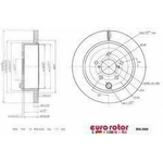 Order Disque de frein arrière de qualité supérieur by EUROROTOR - SU709 For Your Vehicle