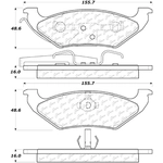 Order Rear Semi Metallic Pads by CENTRIC PARTS - 102.06620 For Your Vehicle