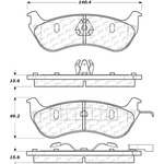 Order Rear Semi Metallic Pads by CENTRIC PARTS - 102.06900 For Your Vehicle