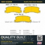 Order Plaquettes arrière semi-métallique by QUALITY-BUILT - 1001-0325M For Your Vehicle