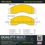 Order Plaquettes arrière semi-métallique by QUALITY-BUILT - 1001-0411M For Your Vehicle