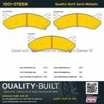 Order Plaquettes arrière semi-métallique by QUALITY-BUILT - 1001-0785M For Your Vehicle