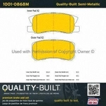 Order Plaquettes arrière semi-métallique by QUALITY-BUILT - 1001-0868M For Your Vehicle