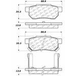 Order Rear Severe Duty Semi Metallic Premium Pad by CENTRIC PARTS - 106.03740 For Your Vehicle