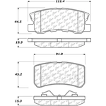 Order Plaquette arrière semi-métallique Severe Duty by CENTRIC PARTS - 106.08680 For Your Vehicle