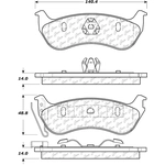 Order Rear Severe Duty Semi Metallic Premium Pad by CENTRIC PARTS - 106.09640 For Your Vehicle