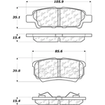 Order Rear Severe Duty Semi Metallic Premium Pad by CENTRIC PARTS - 106.10370 For Your Vehicle