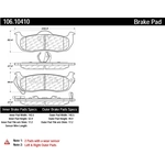 Order Rear Severe Duty Semi Metallic Premium Pad by CENTRIC PARTS - 106.10410 For Your Vehicle